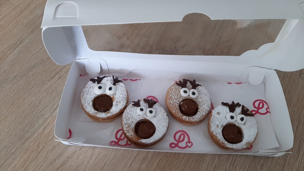 Alfajores Navideños 4 unidades