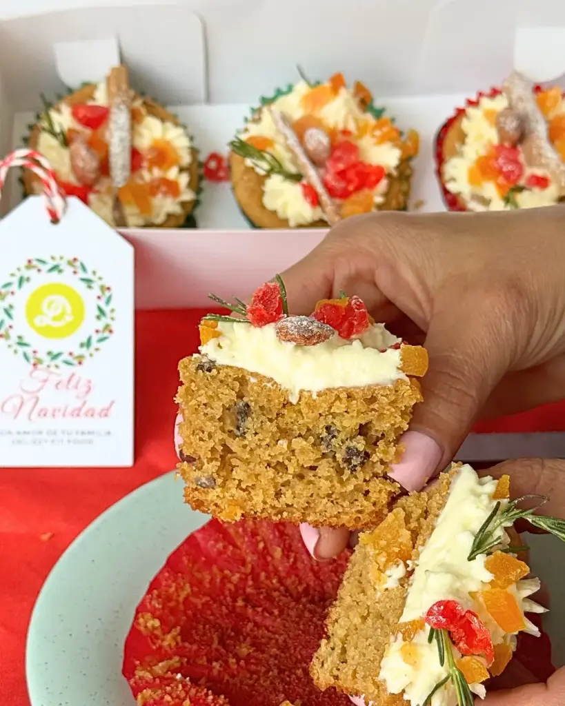 Cupcake Navideño x 3 unid 