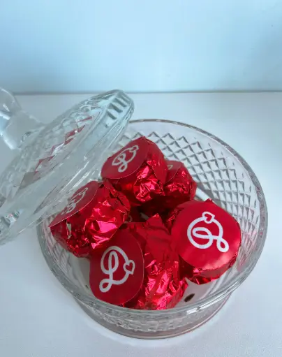 Bombonera con Alfajor bombón x 8 unid